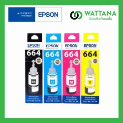 INK Epson T664 Set 4 Colors (Black/Cyan/Magenta/Yellow)