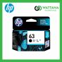 HP INK  63BK  Black  (F6U62AA) สีดำ