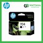 HP INK 704BK  Black (CN692AA) สีดำ
