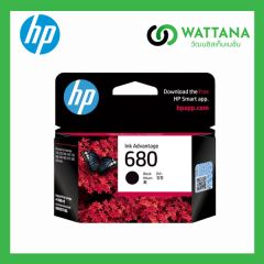 HP INK  680BK  Black  (F6V27AA) สีดำ